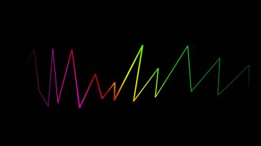 Ses dijital ekolayzır teknolojisi, nabız müzikal. Ses dalgası arka planının özeti.