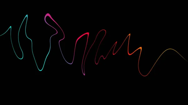 Líneas de onda sonora de habla colorida. Elemento de textura diseño . — Foto de Stock