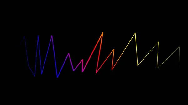 Kleurrijke sprekende geluidsgolf lijnen. Ontwerp structuurelement. — Stockfoto
