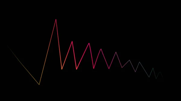 Des lignes d'ondes sonores colorées. Élément de texture design . — Photo