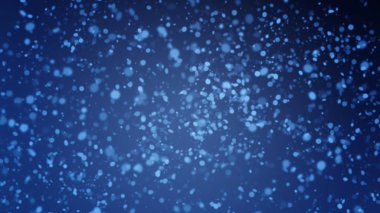 Mavi arka planda ilk düşen kar dokusu.