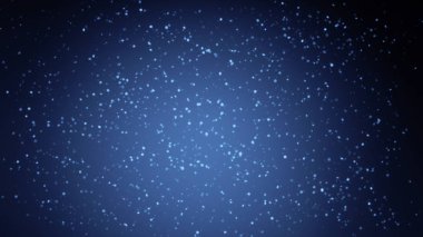 Mavi arka planda ilk düşen kar dokusu.