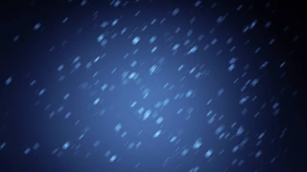 První padající sněhová textura na modrém pozadí. — Stock fotografie