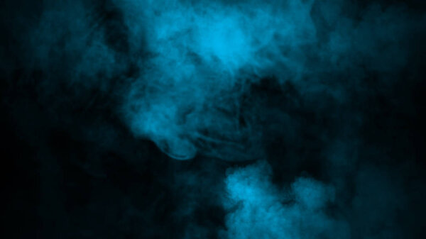 Abstract blur blue smoke mist fog on background. Texture background for graphic and web design.