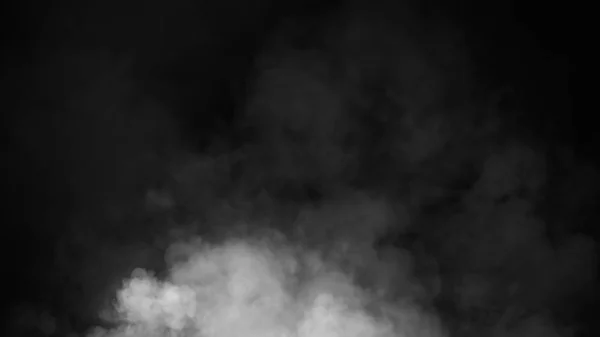 Blur smoke steam on isolated black backgroind. Misty texture — Stock Photo, Image