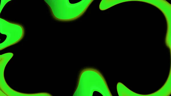 Liquid-Neon-Wellenrand. kreativer abstrakter Rahmen. Gestaltungselement. — Stockfoto