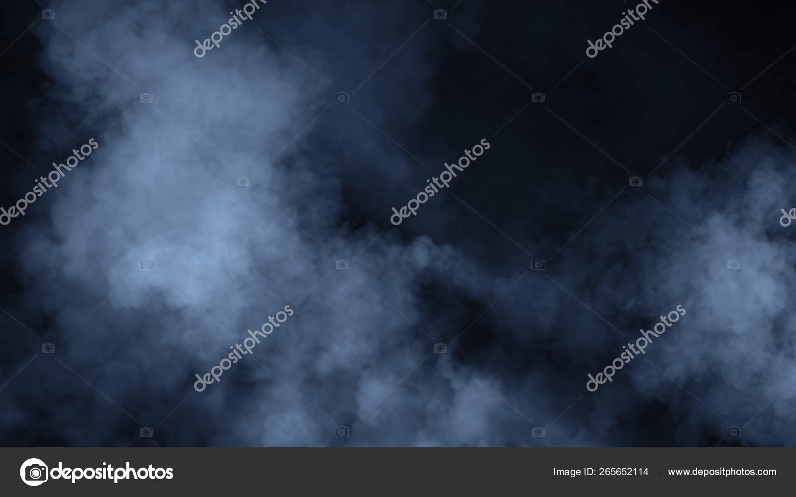 Blue And Yellow Steam On A Black Background Stock Photo - Download