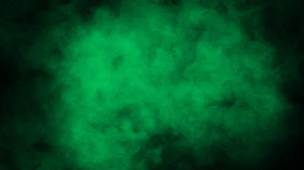 Zielona mgła lub dym na białym tle specjalny efekt na podłodze. Biały zmętnienie, mgła tło — Zdjęcie stockowe