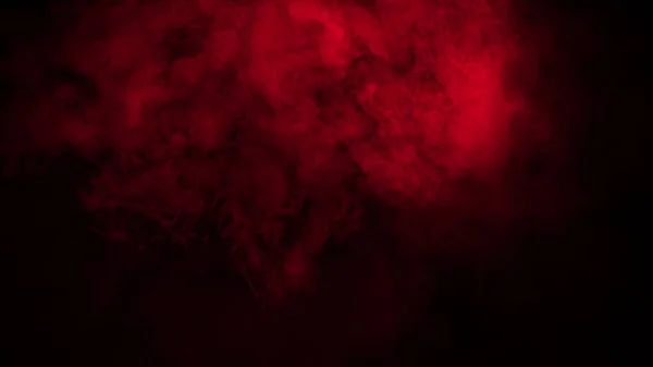 Red smoke stage studio. Abstract fog texture overlays. — Stock Photo, Image