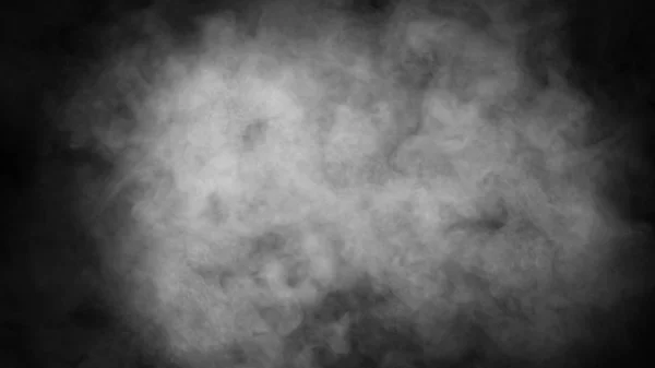 Humo en el suelo. Fondo negro aislado. Superposiciones de textura de efecto niebla brumosa . — Foto de Stock