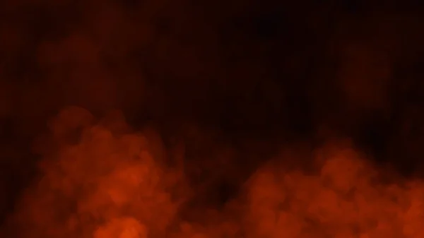孤立した黒の背景に火炎のテクスチャ。コピースペースのための完璧なテクスチャオーバーレイ。デザイン要素 — ストック写真