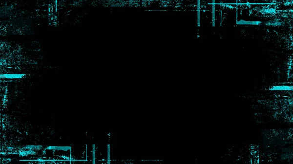 Superpone borde de pantalla azul. Textura de marco grunge antiguo vintage. Elemento de diseño — Foto de Stock