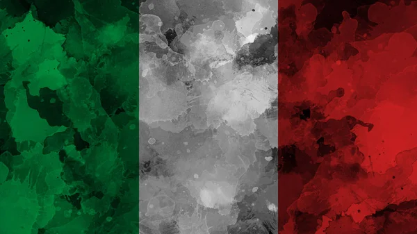 Flag of Italy. Patriotic old grunge vintage texture background. Design element. — Stock Photo, Image