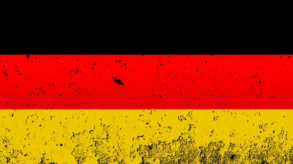 독일의 국기입니다. 애국 적인 오래 된 그런 지 빈티지 질감 배경입니다. 디자인 요소 — 스톡 사진