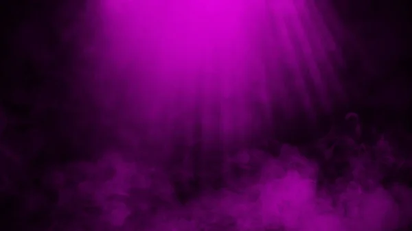 Purple stage Spotlight met rook op de vloer. Misty textuur overlays backround. Ontwerpelement — Stockfoto