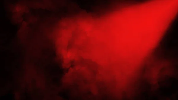 床に煙とスポットライト赤いステージ.孤立した背景。テクスチャのデザイン . — ストック写真