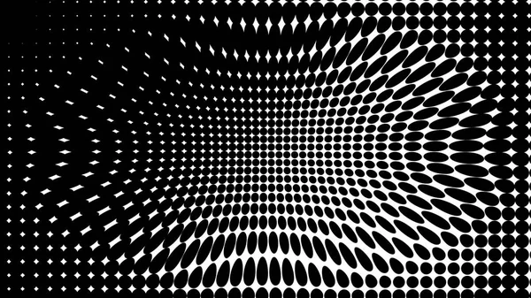 Black and White texture . Hypnosis halftone psychedelic art . Graphic trendy syntwave background.