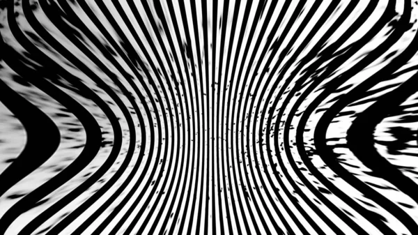 Textura en blanco y negro. Hipnosis halftone arte psicodélico. Gráfico de moda syntwave fondo . — Foto de Stock
