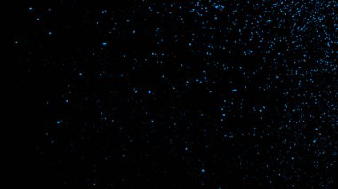 Glitter mavi ışıklar arka plan. Soyut koyu parıltılı ateş parçacıkları doku veya doku bindirmeleri Yanar. Tasarım dokusu.