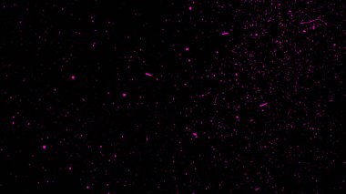 Rastgele mor közler uçan bindirme tasarımı için arka planda izole parçacıklar kıvılcım.