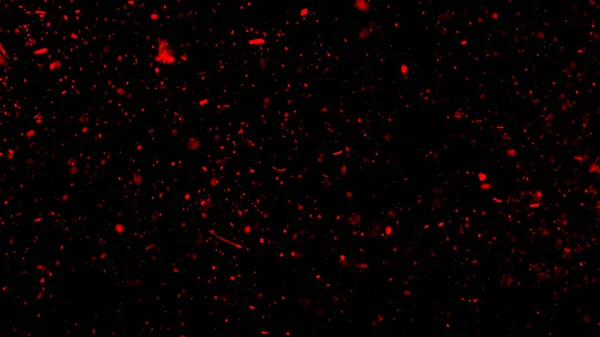 Perftect röda partiklar glöd på bakgrunden. Abstrakt mörk glitter brand partiklar ljus konsistens eller textur överlagringar. Designa textur. — Stockfoto