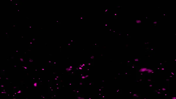 Випадкові фіолетові емблеми літаючих частинок іскри ізольовані на фоні для накладання дизайну . — стокове фото