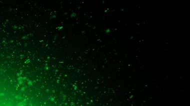 Yeşil parçacıklar sprey enkaz ıslanın. Kaplamalar doku arka planı.