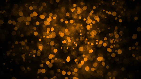 Zlatá abstraktní bokeh pozadí. skutečné prachových částic s reálným objektivem záře hvězd. třpyt světla. Abstraktní světla rozostření. Veselé Vánoce a nový rok hody. — Stock fotografie