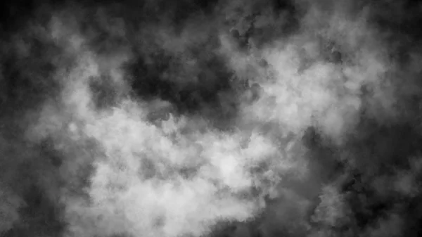 El vapor de humo abstracto se mueve sobre un fondo negro. El concepto de aromaterapia. Elemento de diseño —  Fotos de Stock