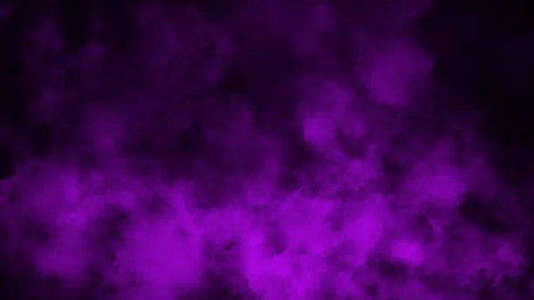Purpurowy efekt mgły i mgły na czarnym tle. Tekstura dymu. Element projektowy — Zdjęcie stockowe