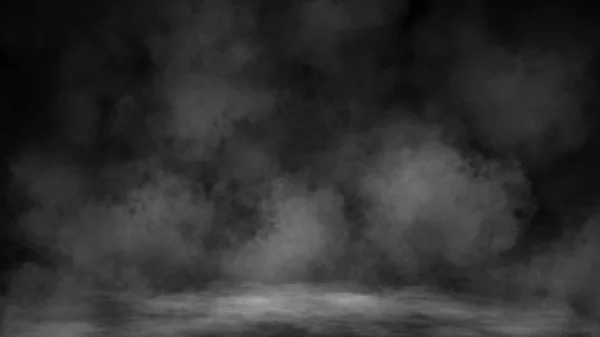Rauch-Textur-Overlays auf islotaed Hintergrund. Nebelschwaden im Hintergrund. Gestaltungselement — Stockfoto