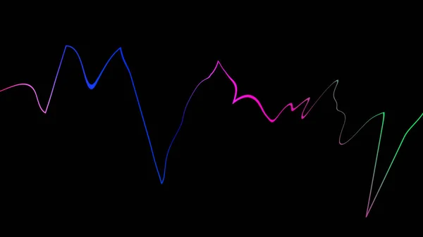 Tecnología de ecualizador digital de audio, pulso musical. Resumen de la onda sonora. Elemento de diseño — Foto de Stock