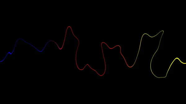 Ligne numérique colorée. Lignes d'ondes sonores parlantes . — Photo
