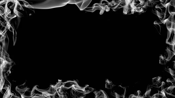 Confine con il fumo. Effetto nebbioso per film, banner, volantino, copertine. Elemento di design — Foto Stock