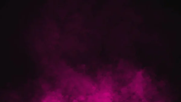 Rozostřit purpurový kouř na izolovaném černém pozadí. Mlhavá textura — Stock fotografie