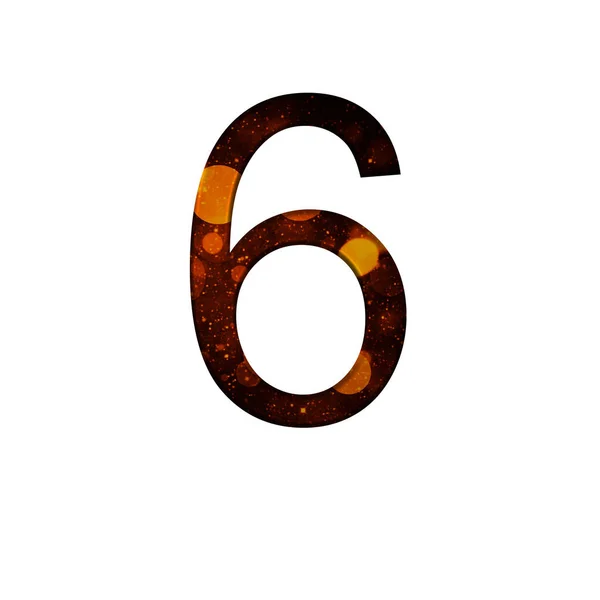 Ilustrasi nomor 9 pada latar belakang putih yang terisolasi. Simbol alfabet abstrak. Elemen desain . — Stok Foto