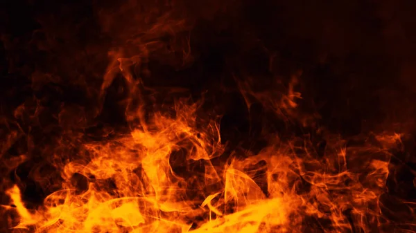 Texture Fuoco Bruciato Fiamme Sfondo Nero Isolato Texture Banner Volantino — Foto Stock