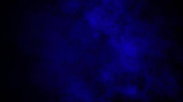 Abstract blue smoke steam moves on a black background . The concept of aromatherapy — Stock Photo, Image