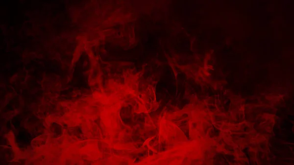 Red Fog Smoke Isolated Special Effect Floor Red Cloudiness Mist — Stock Photo, Image