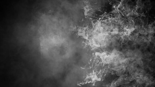 Mistery smoke background. Abstract fog texture overlays for copyspace.