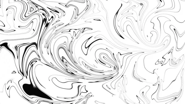 Цифровой протон черно-белый абстрактный фон с жидкостным потоком. Элемент дизайна . — стоковое фото