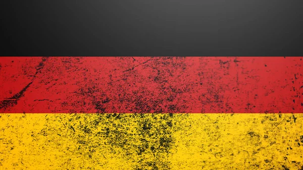 ドイツの国旗。愛国的な古いグランジヴィンテージテクスチャの背景。デザイン要素 — ストック写真