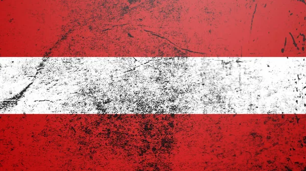 Bandeira da Áustria. Patriótico velho grunge fundo textura vintage. Elemento de projeto — Fotografia de Stock