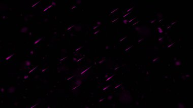 Mor parçacıklar enkaz metin veya boşluk için siyah arka planda izole. Film doku efekti. Tasarım elemanı.