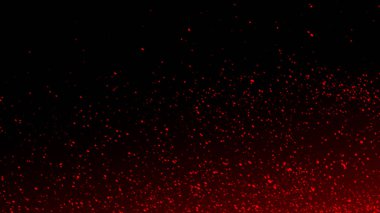 Siyah arka planda dekorasyon ve kaplama için gerçekçi izole kırmızı etkisi. Parçacık kavramı, parıllar, alev ve ışık. Tasarım elemanı.