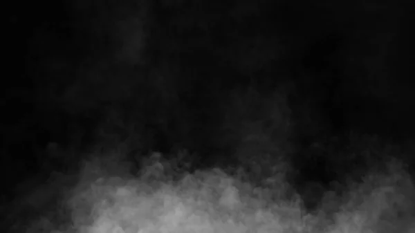 Fekete háttér köd és a pára hatása. — Stock Fotó