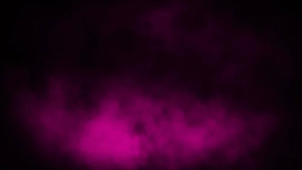 抽象紫色烟雾雾在黑色背景。纹理. — 图库照片