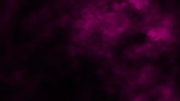 Brume de fumée violette abstraite brouillard sur fond noir. Texture . — Photo