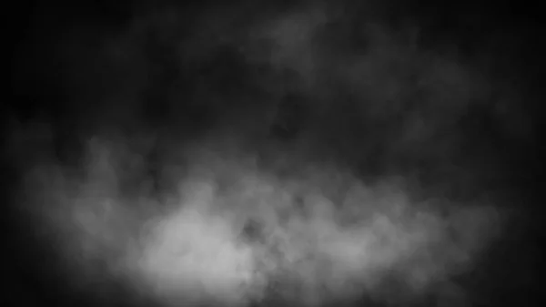 Fumar no chão. Efeito nevoeiro enevoado sobreposições de textura para texto ou espaço. Isolado em segundo plano . — Fotografia de Stock