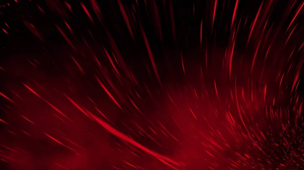 장식 및 검은 배경에 덮여 현실적인 고립 된 빨간색 효과. 입자, 반짝임, 불꽃 및 빛의 개념. 디자인 요소. — 스톡 사진